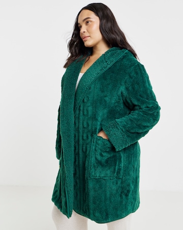 Pretty Secrets Cable Fleece Cardigan