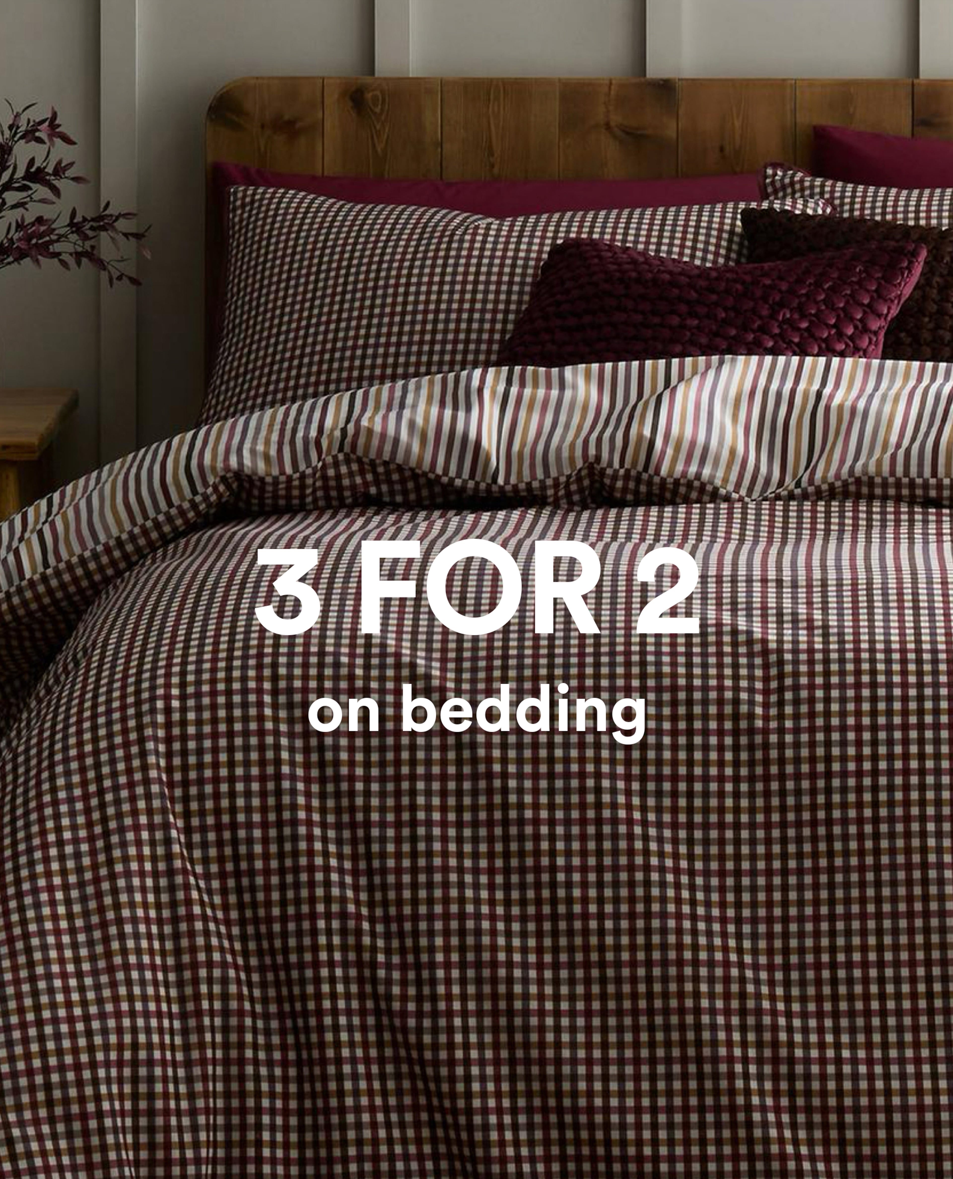 Appletree Micro Check Cotton Duvet Cover Set bedding


