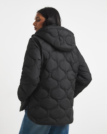 Black Short Quilted Jacket