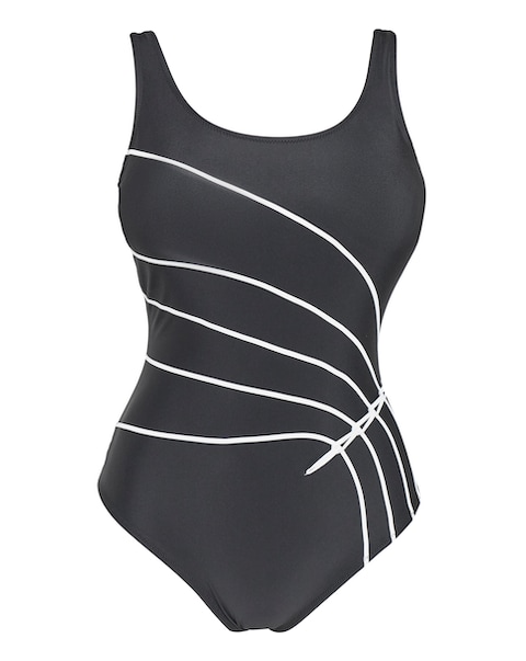 Sports Mono Piping Swimsuit