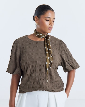 Pieces Penny Short Sleeve Woven Top