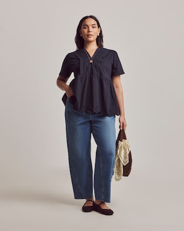 Julipa Lace Trim Blouse
