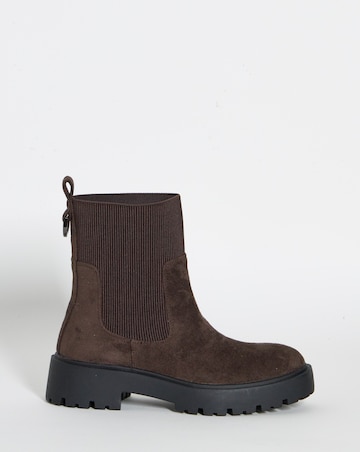 Merry Chunky Chelsea Ankle Boots - Wide Fit (E)