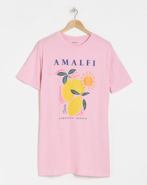 Simpy Be Value T-Shirt Nightie Amalfi Print