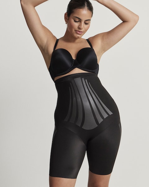 Miraclesuit Modern Miracle Firm Control  High Waist Thigh Slimmer Black