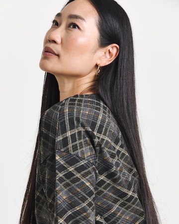 Check Jacquard Boxy T-Shirt