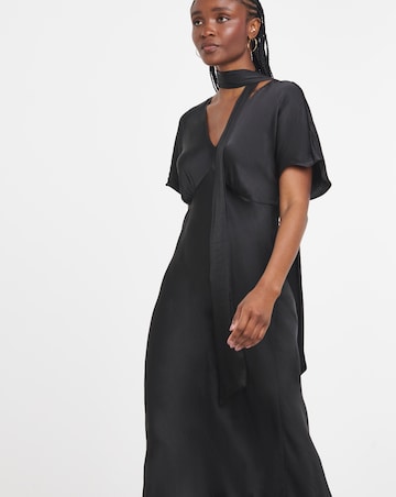 Simply Be Satin Scarf Detail Dress