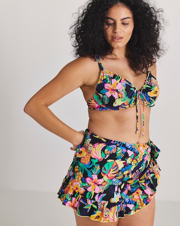 Fruit Print Skirted Detail Bikini Brief