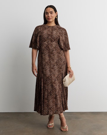 Joanna Hope Animal Print Tea Dress