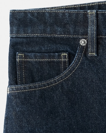 Mango Straight Mid-Rise Denim Shorts