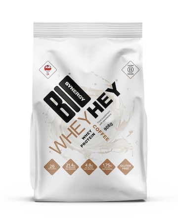 Bio-Synergy Whey Hey Protein Powder Brazilian Coffee - 908g