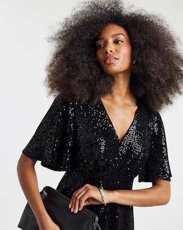 Twisted Wunder Velvet Sequin Maxi Dress