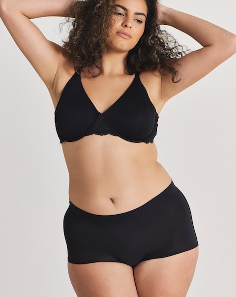 Pretty Secrets Magisculpt Super Soft 360 Stretch Full Brief - Black