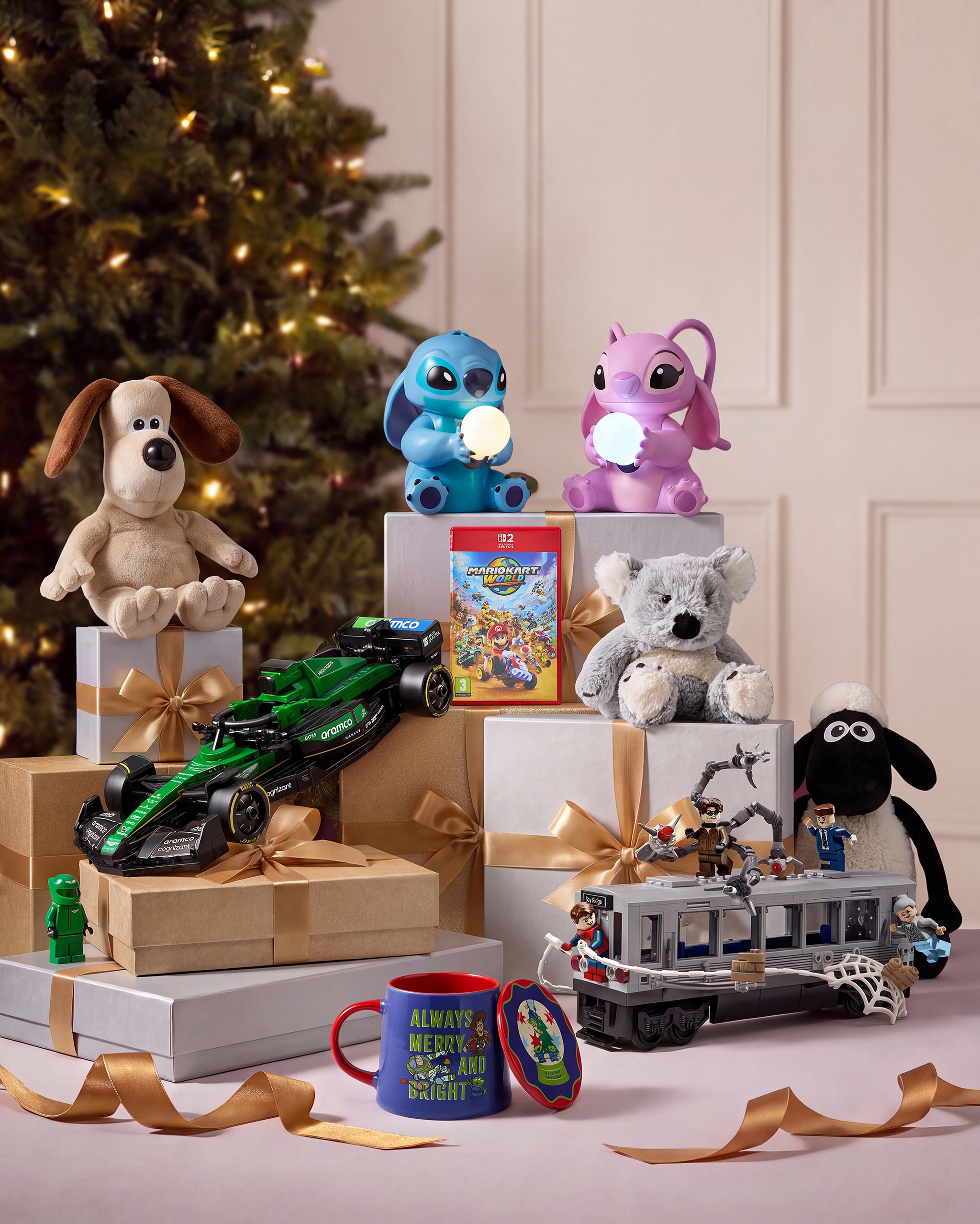 Selection of toys and gifts for kids