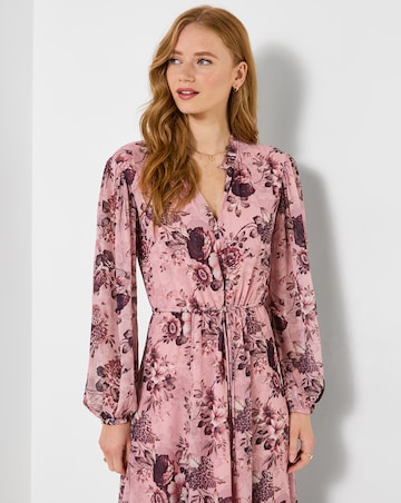 Joe Browns Elegant Florals Frill Hem Midi Dress
