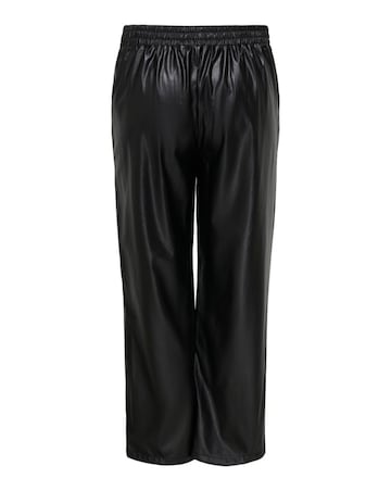 ONLY FAUX LEATHER STRAIGHT TROUSER