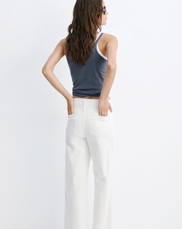 Mango High-Waisted Wide Leg Jeans