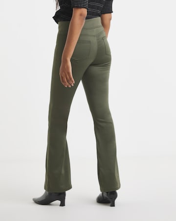 Khaki Flared Weekender Jeggings