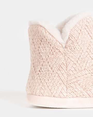 Laurel Knitted Bootie Slippers - Extra Wide Fit (EEE)