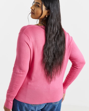 Fine Gauge Scallop Edge Cardigan