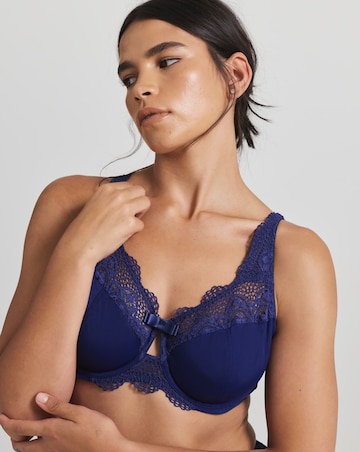 Pretty Secrets 2 Pack Lottie Lace Navy/Blush Full Cup Wired Bras B-G