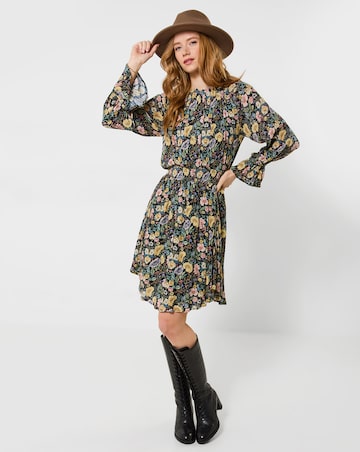 Joe Browns Bonnie Floral High Neck Mini Dress