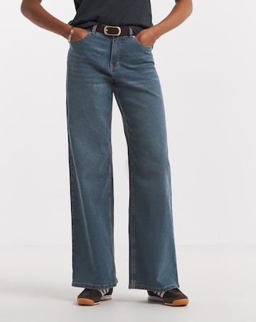 Vintage Blue 24/7 Stretch Wide Leg Jeans
