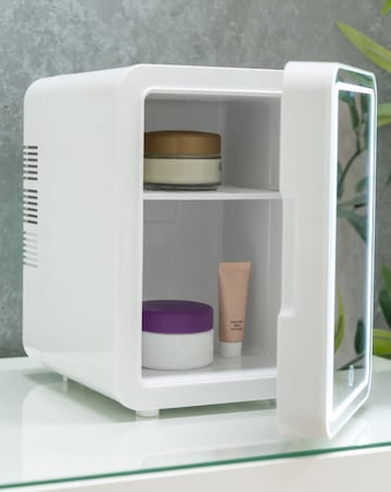ValueLights 4L Portable Mini Beauty Fridge with LED Mirror