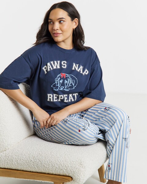 Pretty Secrets Paws Nap Repeat Pyjama Set