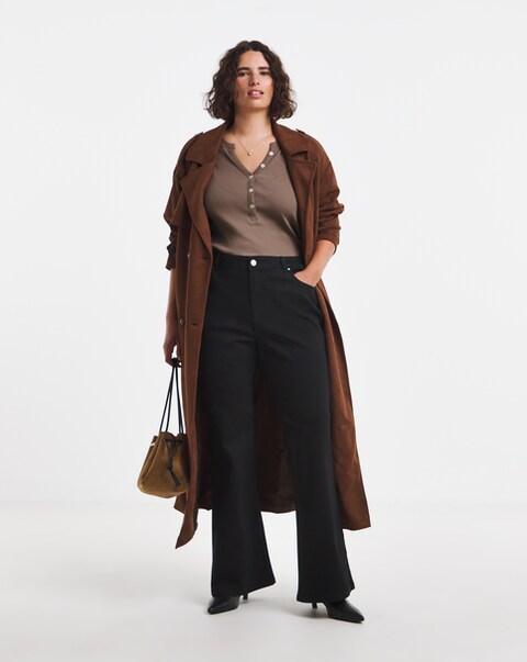 Black Flare Leg Jeans