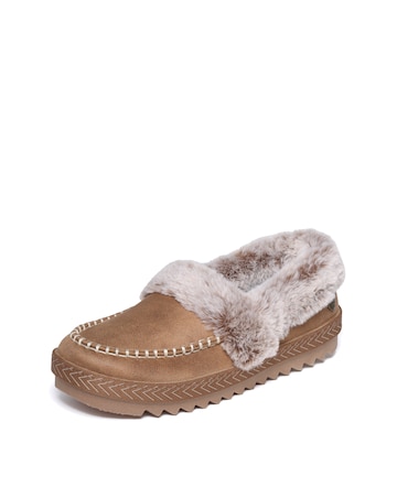 Skechers Chestnut Bobs Cozy Kiss Snug Stitch Slippers - Standard Fit (D)