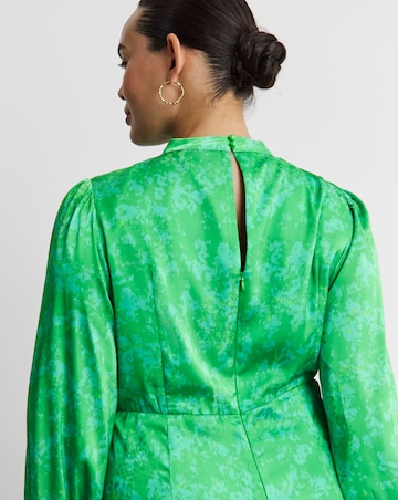 Joanna Hope Satin Jacquard Midi Dress