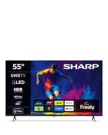 Sharp 4T-C55HM5245KB 55in 4K Ultra HD Smart TiVo LED TV with Freely