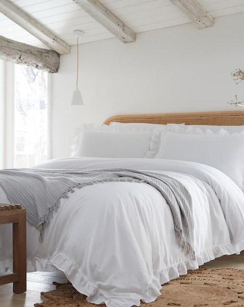 Appletree Cassia Frill Cotton Duvet Cover Set