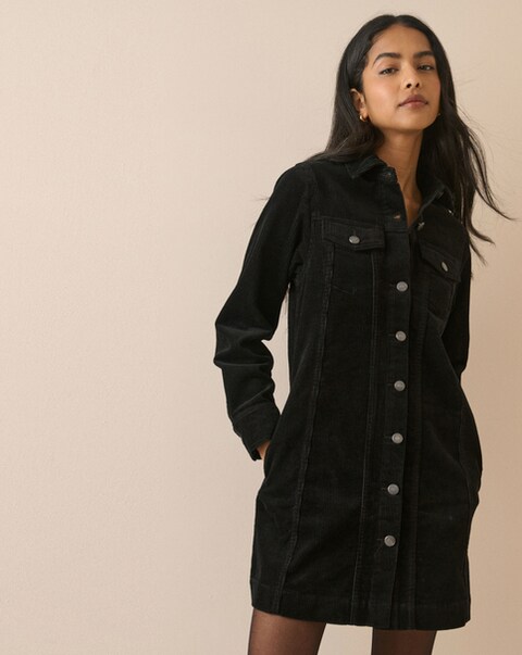 Nobody's Child Sheena Cord Shirt Dress