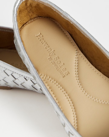 Monaco Woven Leather Ballerinas - Extra Wide Fit (EEE)