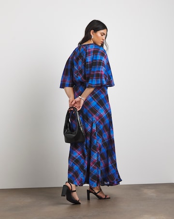 Joanna Hope Check Print Tea Dress