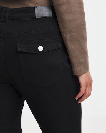 Black Flare Leg Jeans