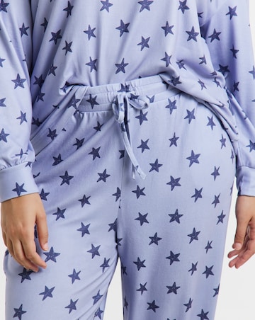 Pretty Secrets Star Print Soft Knit Lounge Set