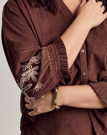 Julipa Embroidered Cord Top