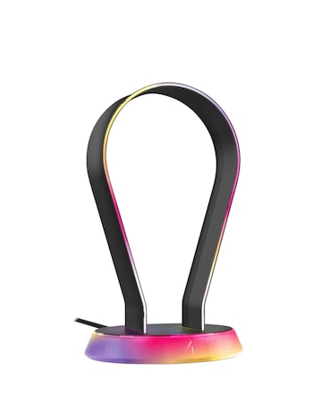 Stealth Light Up Charging Headset Stand - Glow Black
