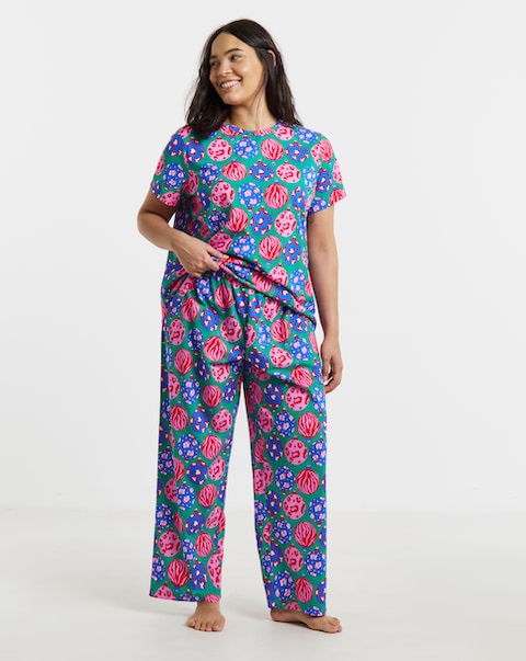 Pretty Secrets Value Bright Bauble Print Pyjama Set