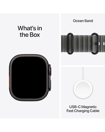 Apple Watch Ultra 4 GPS + Cellular 49mm - Black Titanium/Translucent Black Band