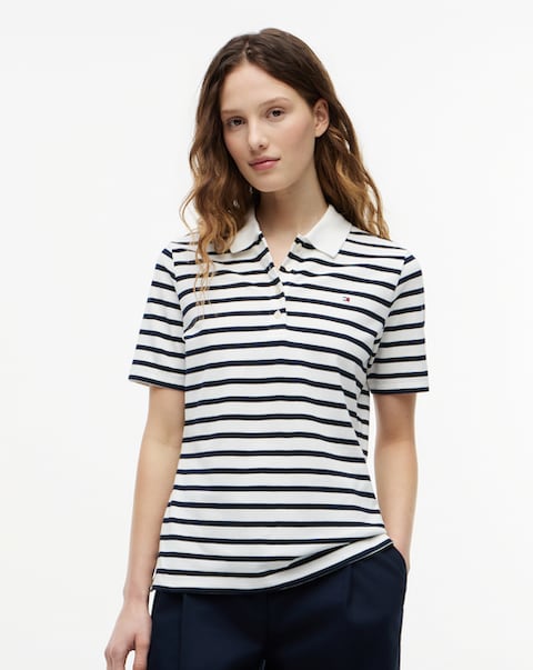 Tommy Hilfiger 1985 Regular Stripe Pique Polo SS