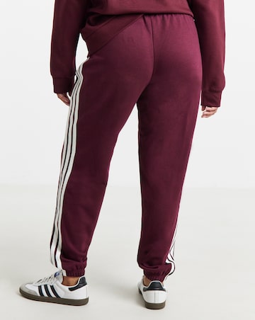 adidas 3 stripe French Terry Cuffed Jogger