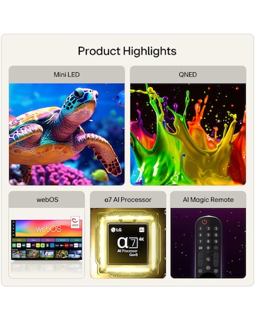 LG 50QNED71B6B 50in QNED AI 4K Smart TV