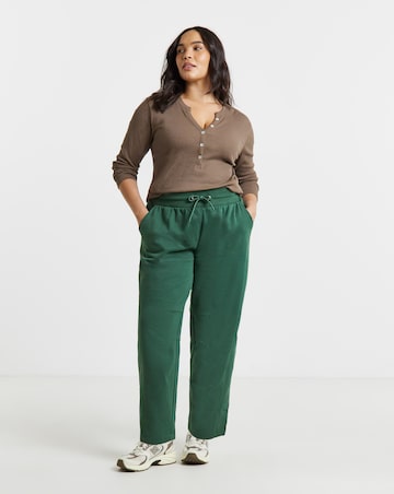 Simply Be Dark Green Barrel Leg Jogger