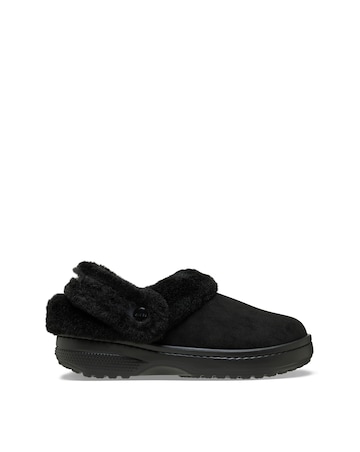 Crocs Black Classic Unfurgettable Vegan Suede Clog - Standard Fit