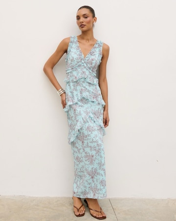 Pretty Lavish Aurelia Ruffle Maxi Dress
