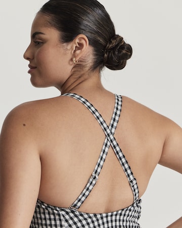 MAGISCULPT Gingham 360 Degree Shaping Swimdress